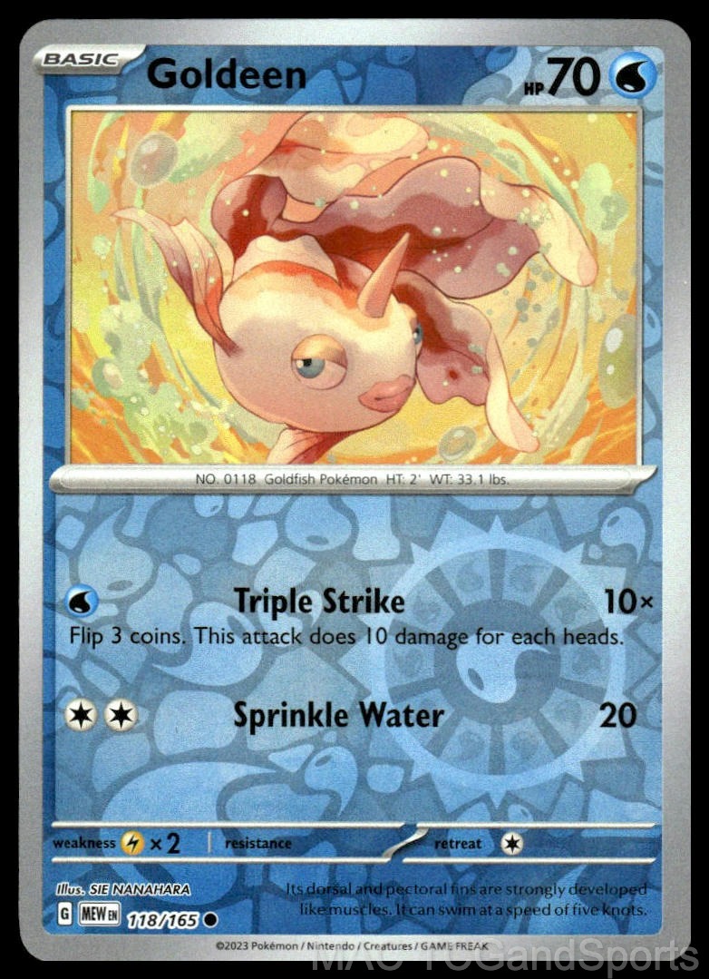 Goldeen 118/165 Reverse Holo