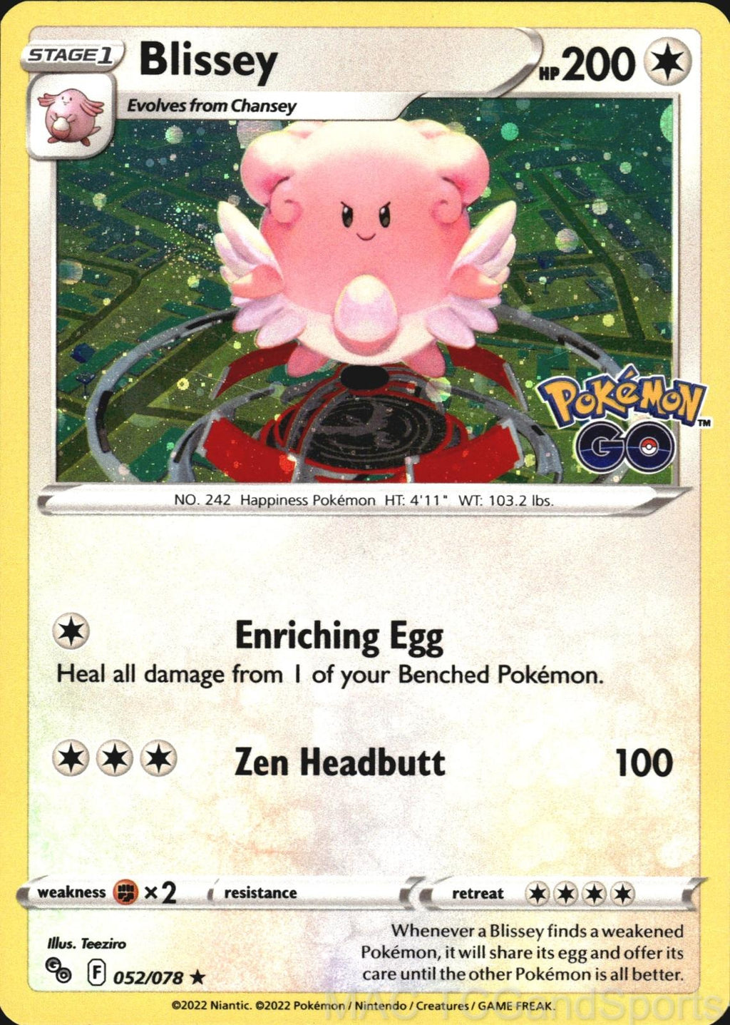 Blissey (Cosmos Holo) 052/078 Pokemon TCG LP