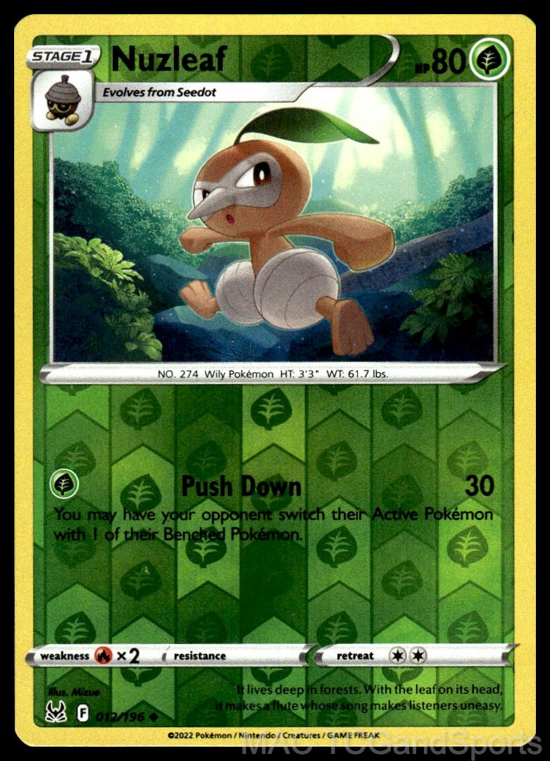 Nuzleaf 012/196 Reverse Holo
