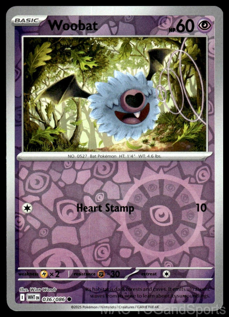 Woobat 036/086 Reverse Holo