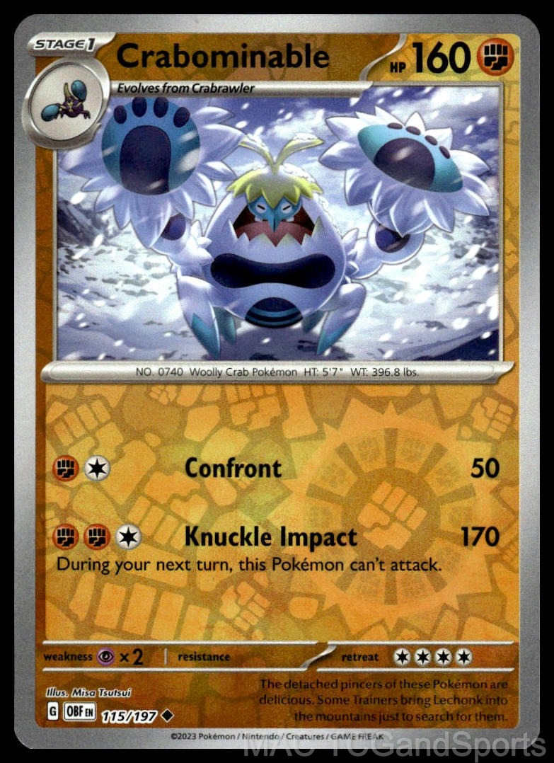 Crabominable 115/197 Reverse Holo