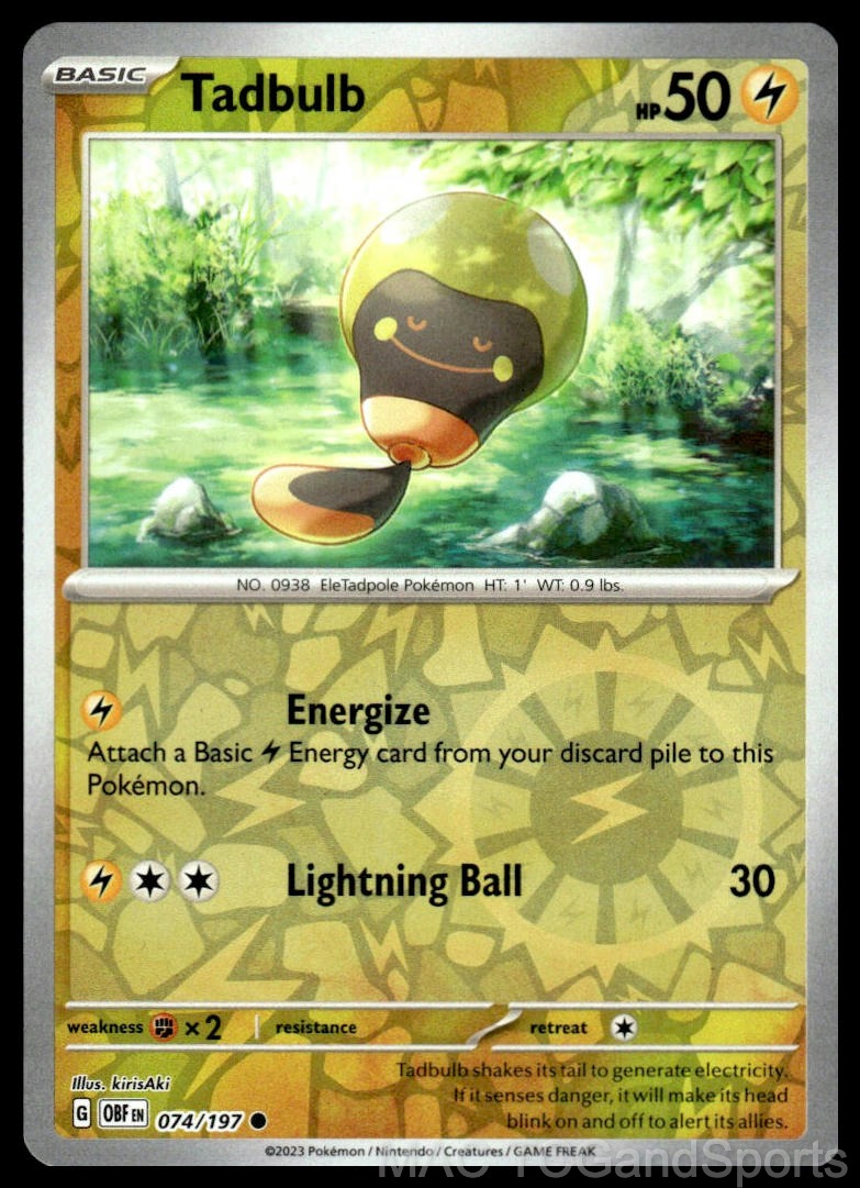 Tadbulb 074/197 Reverse Holo