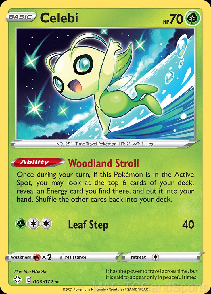 Celebi 003/072 Reverse Holo