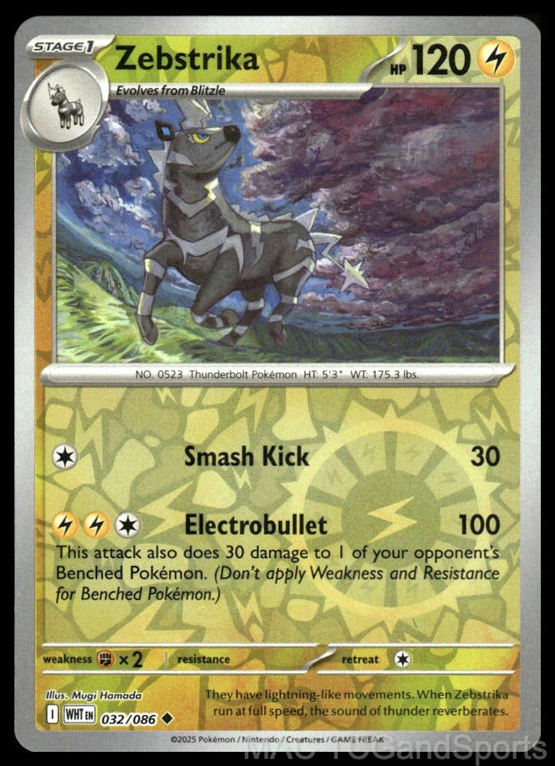 Zebstrika 032/086 Reverse Holo