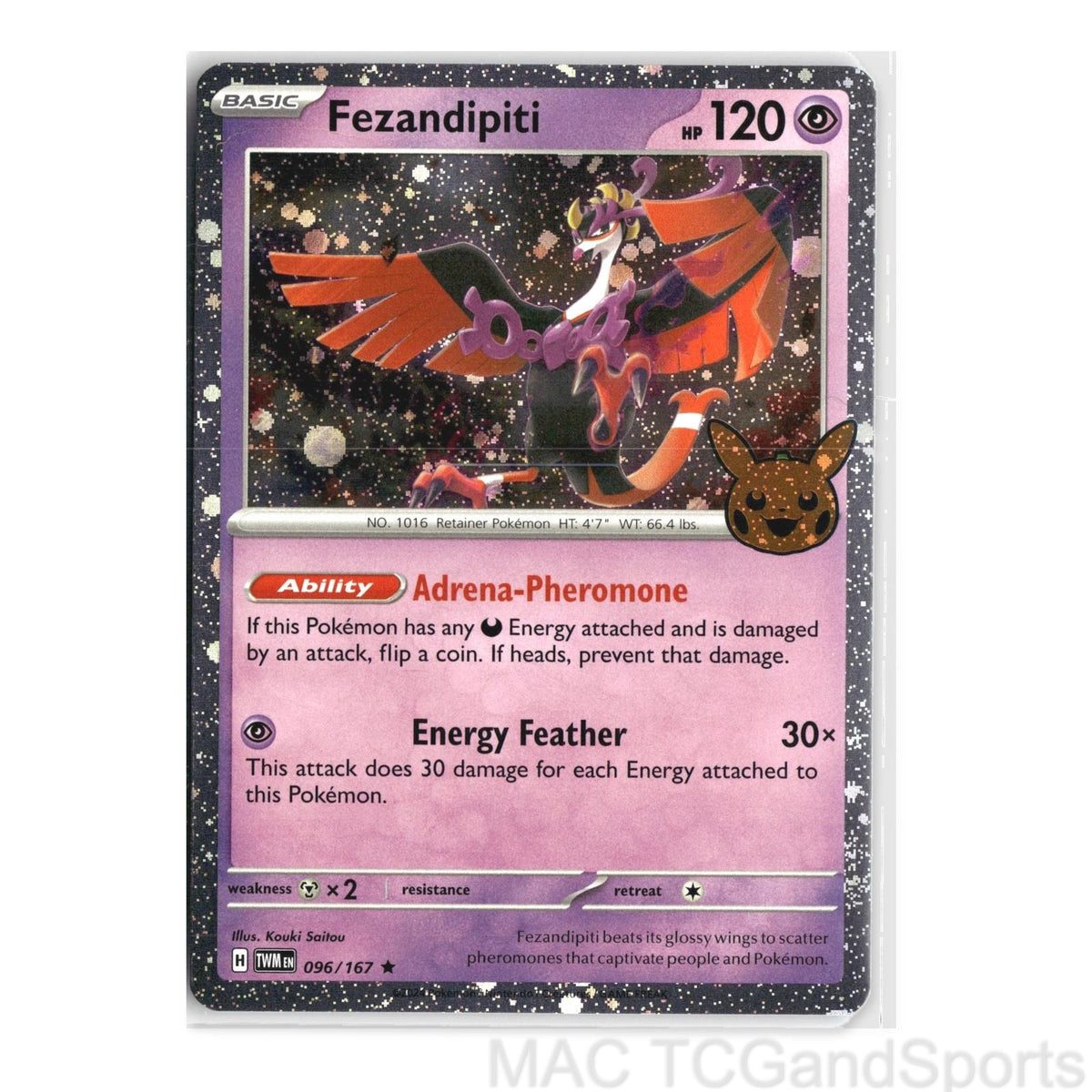 Fezandipiti (Cosmos Holo) 096/167 Trick or Trade BOOster 2024 Pokemon TCG NM