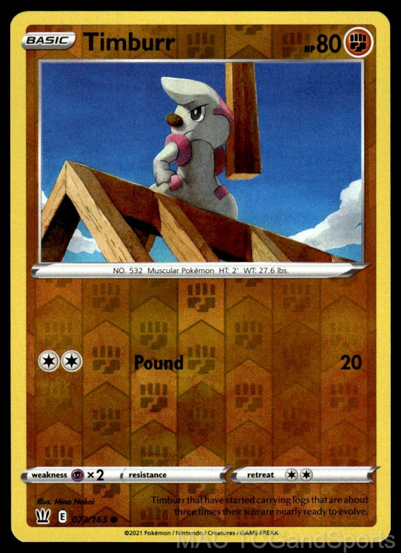 Timburr 073/163 Reverse Holo