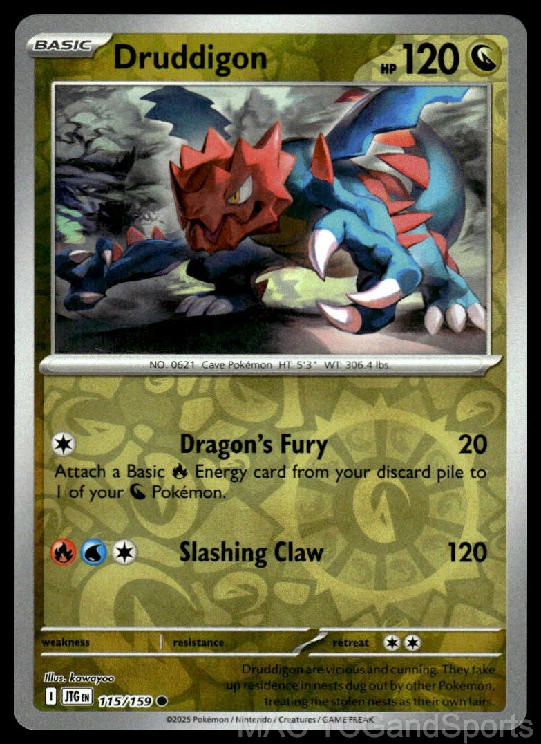 Druddigon 115/159 Reverse Holo