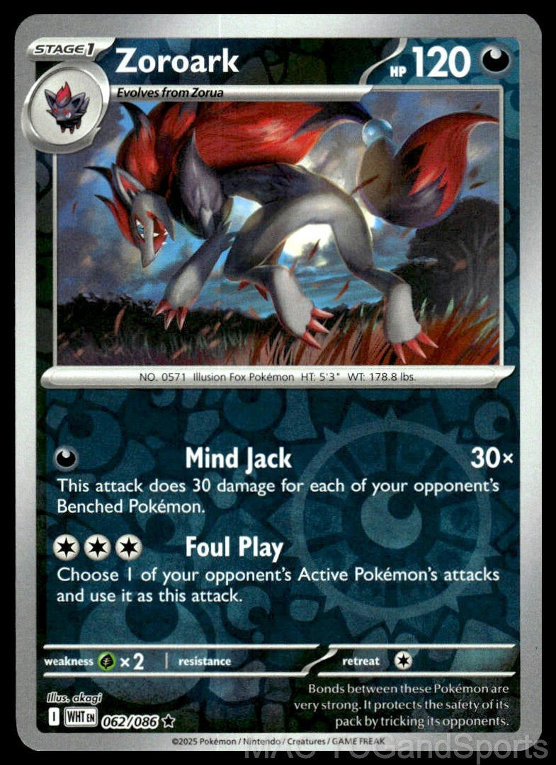 Zoroark 062/086 Reverse Holo