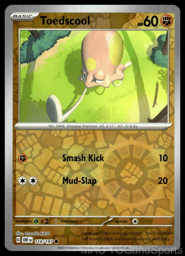 Toedscool 118/197 Reverse Holo
