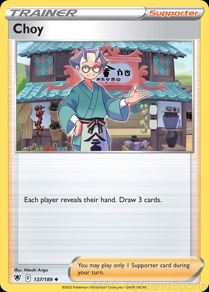 Choy 137/189 Reverse Holo