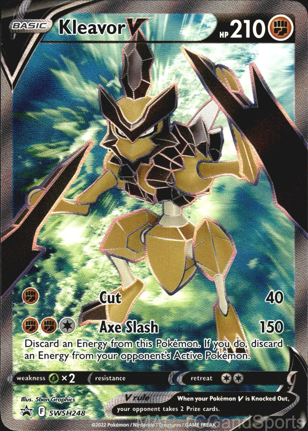 Kleavor V (Full Art) SWSH248 Holo Sword & Shield Promo Pokemon TCG NM