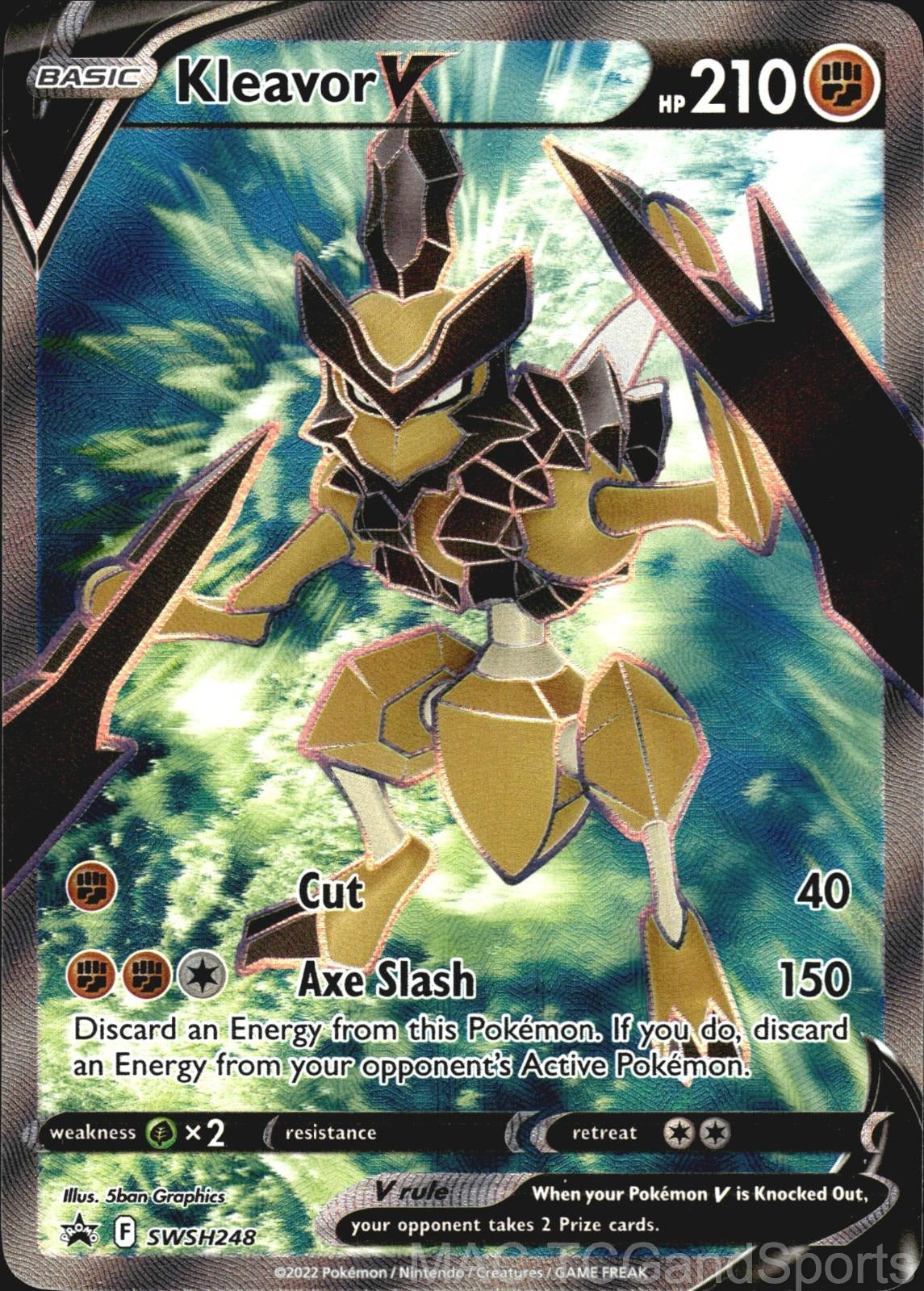 Kleavor V (Full Art) SWSH248 Holo Sword & Shield Promo Pokemon TCG NM