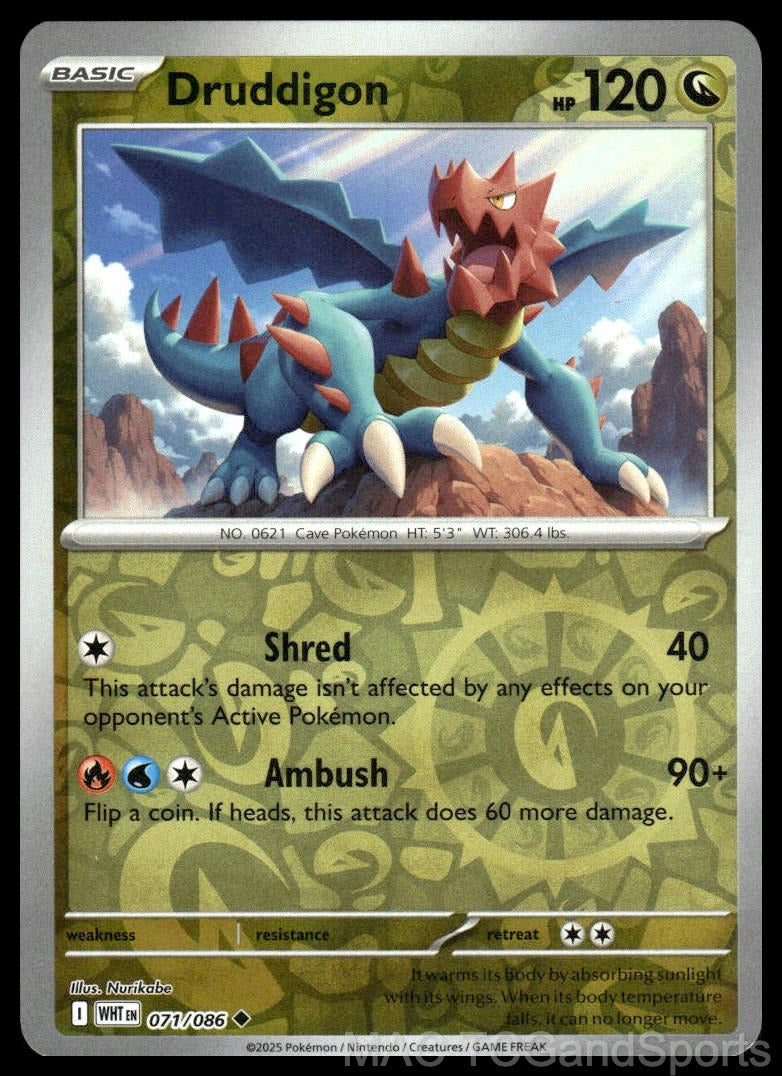 Druddigon 071/086 Reverse Holo