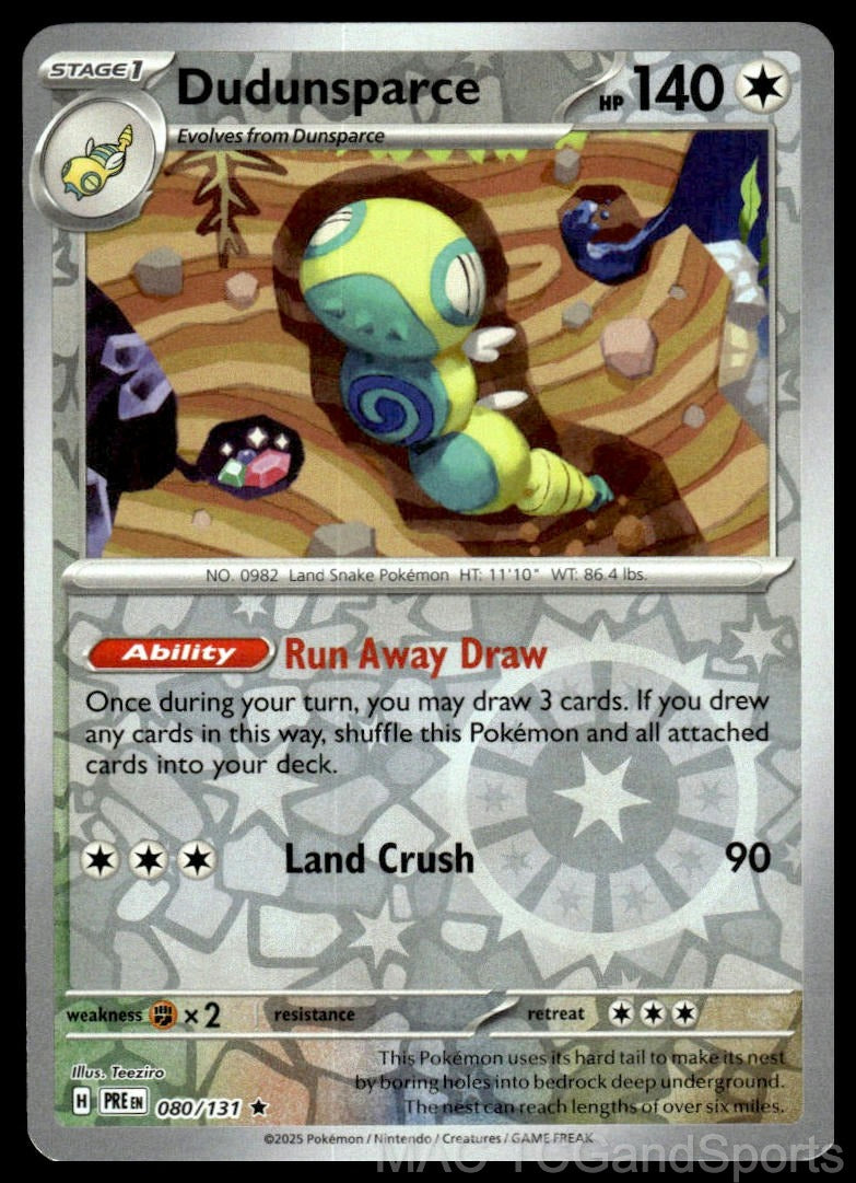 Dudunsparce 080/131 Reverse Holo