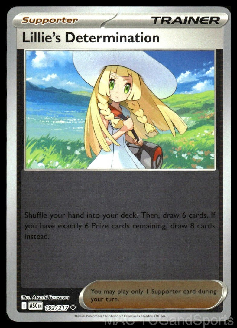 Lillie's Determination 192/217 Reverse Holo