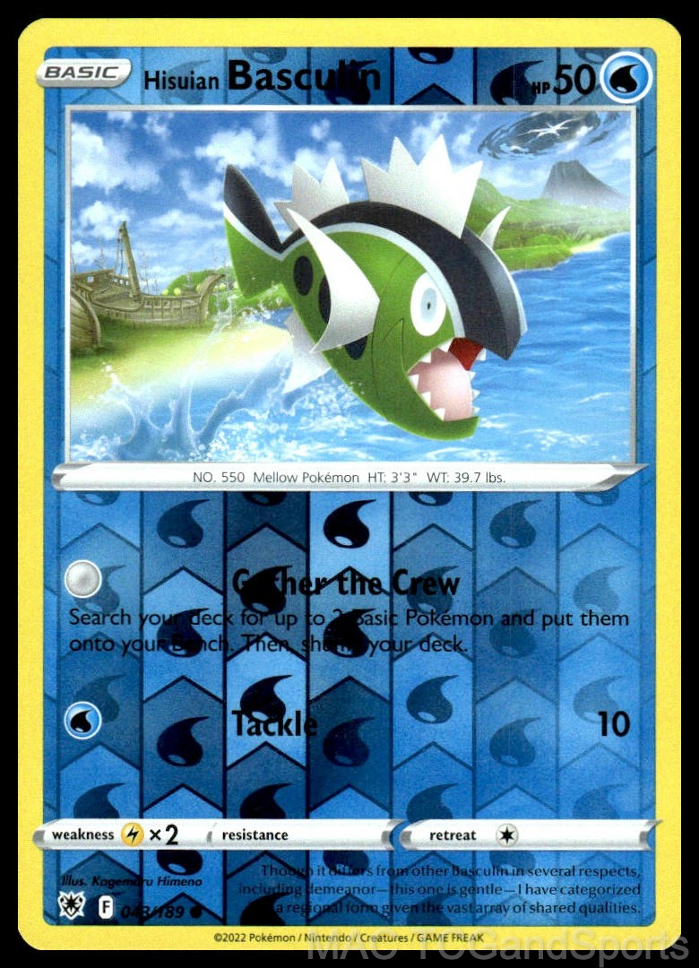 Hisuian Basculin 043/189 Reverse Holo