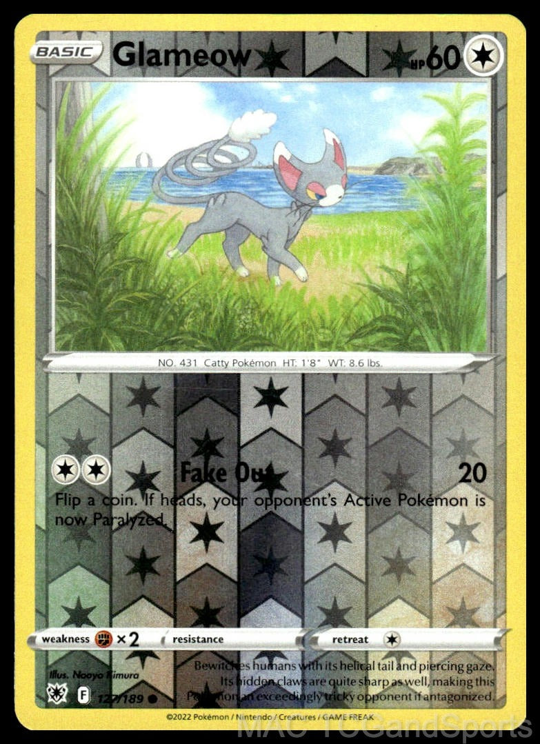 Glameow 127/189 Reverse Holo
