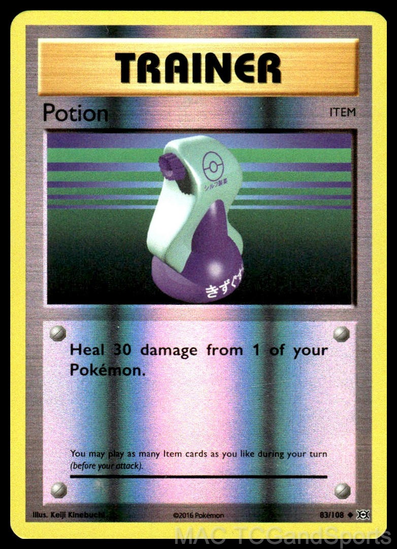 Potion 83/108 Reverse Holo Evolutions Pokemon TCG NM