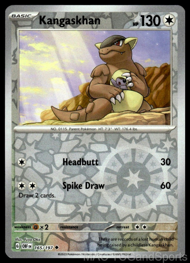 Kangaskhan 165/197 Reverse Holo