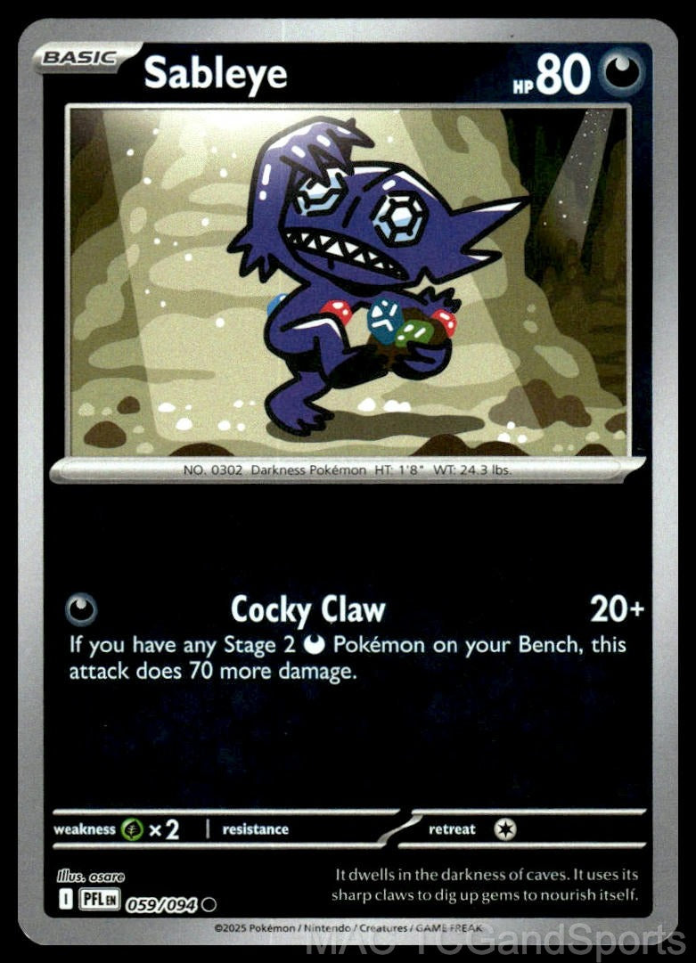 Sableye 059/094 Reverse Holo