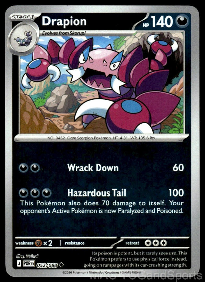 Drapion 052/088 Reverse Holo