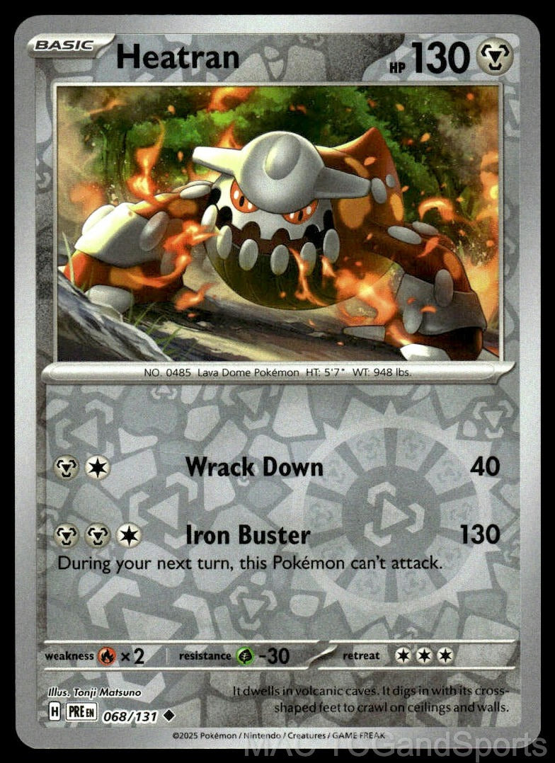 Heatran 068/131 Reverse Holo