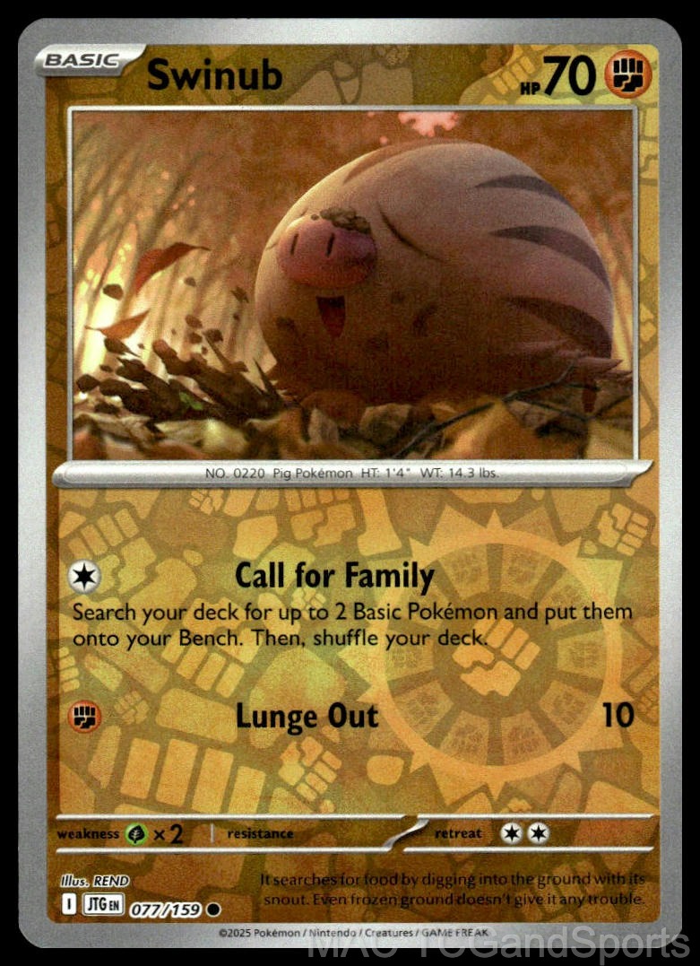 Swinub 077/159 Reverse Holo
