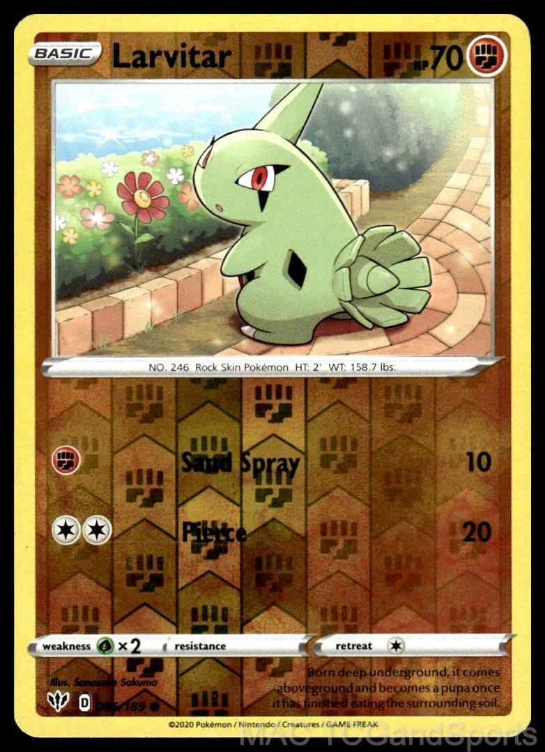Larvitar 086/189 Reverse Holo