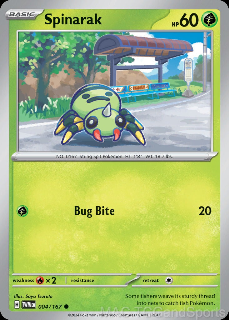 Spinarak 004/167 Reverse Holo
