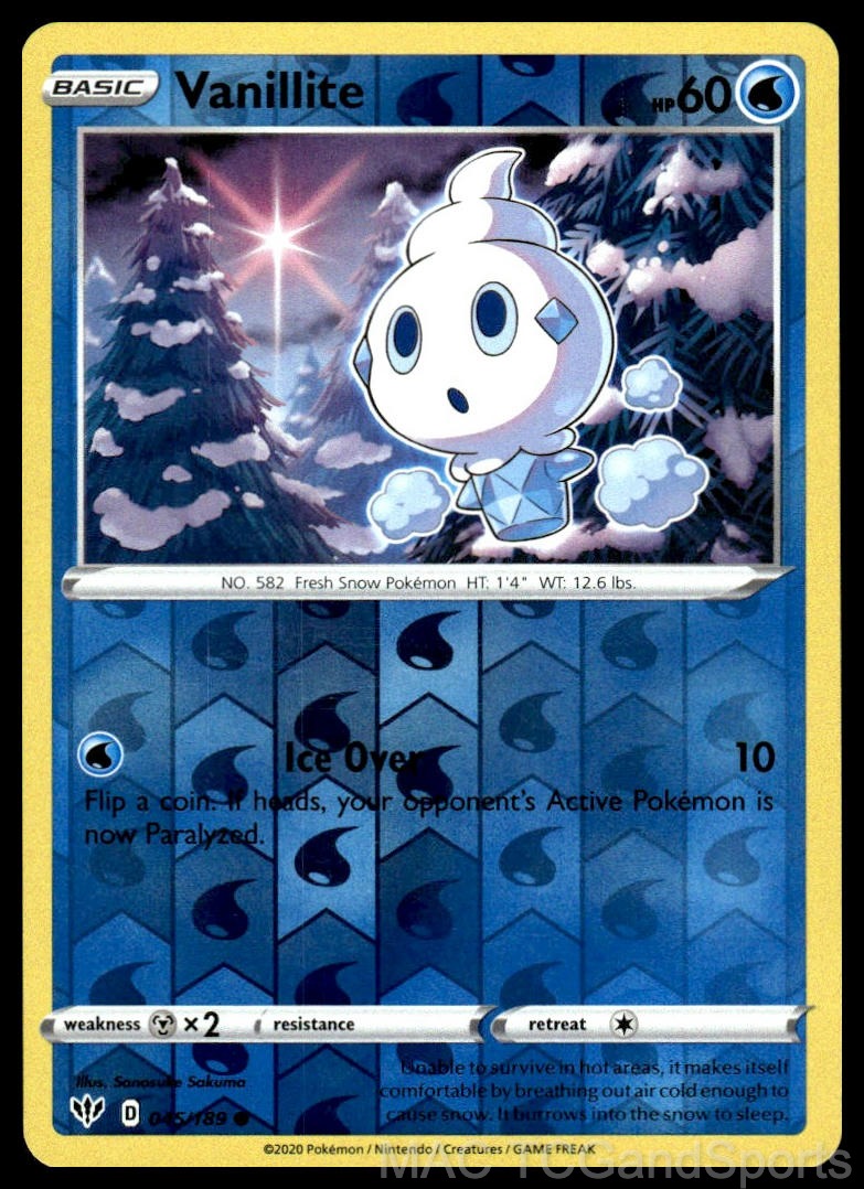 Vanillite 045/189 Reverse Holo