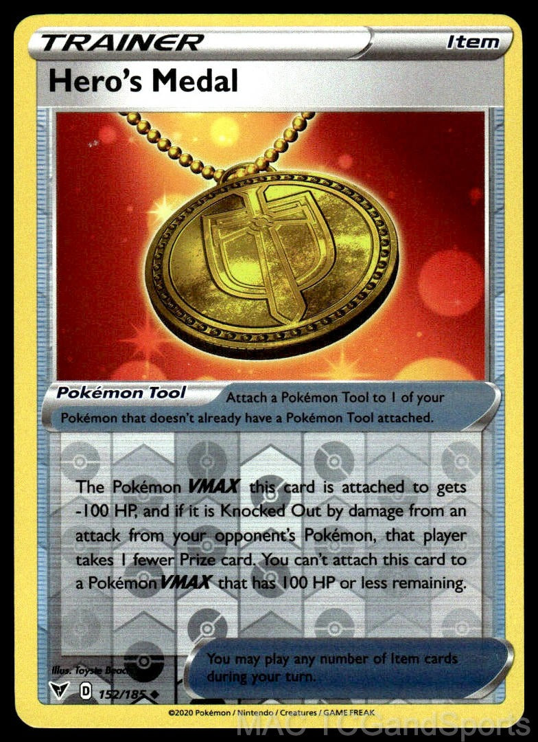 Hero's Medal 152/185 Reverse Holo