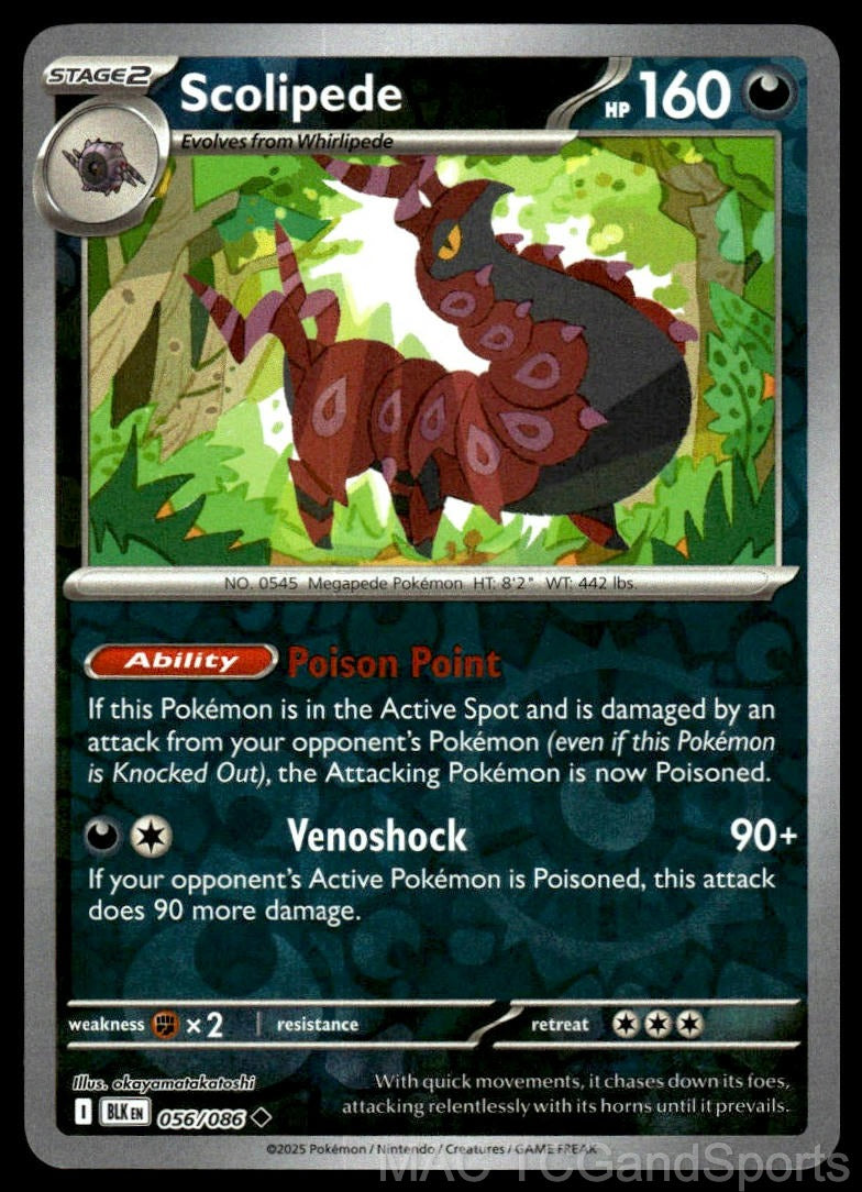 Scolipede 056/086 Reverse Holo