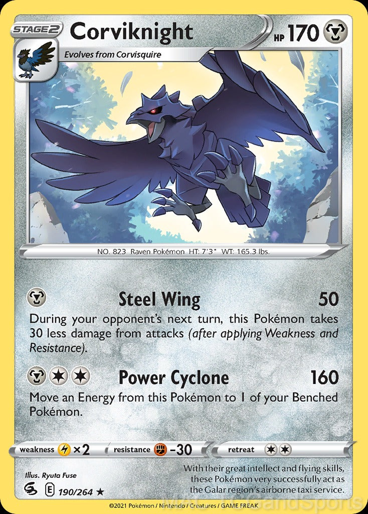 Corviknight 190/264 Reverse Holo