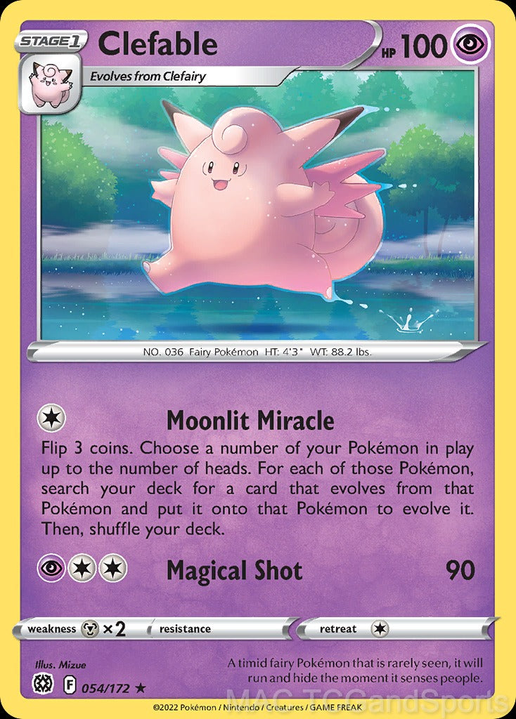 Clefable 054/172 Reverse Holo