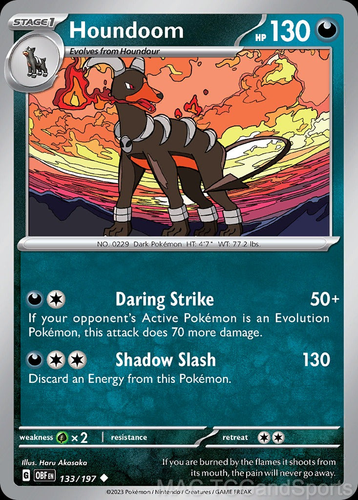 Houndoom 133/197 Reverse Holo