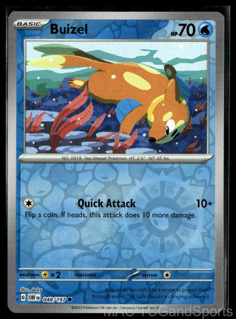 Buizel 048/197 Reverse Holo
