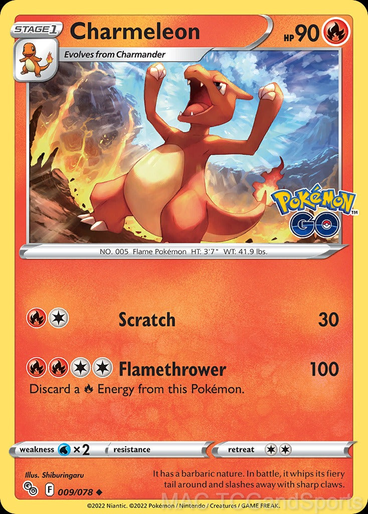 Charmeleon 009/078 Reverse Holo