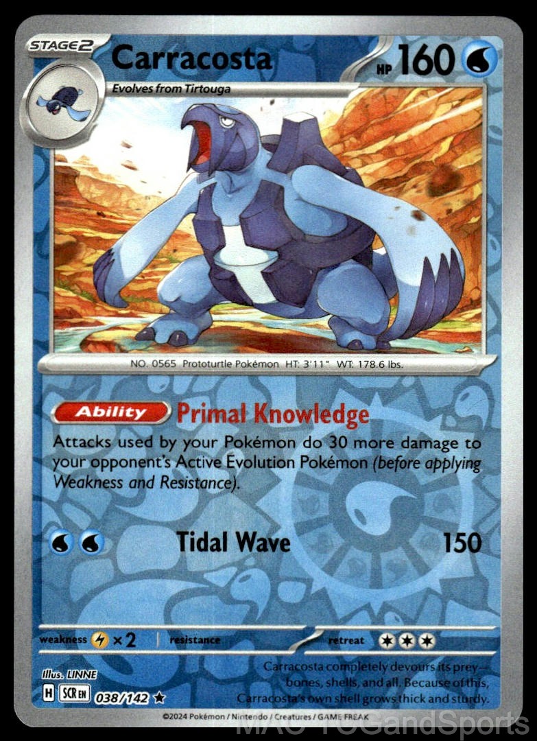 Carracosta 038/142 Reverse Holo