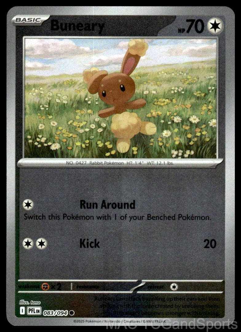 Buneary 083/094 Reverse Holo