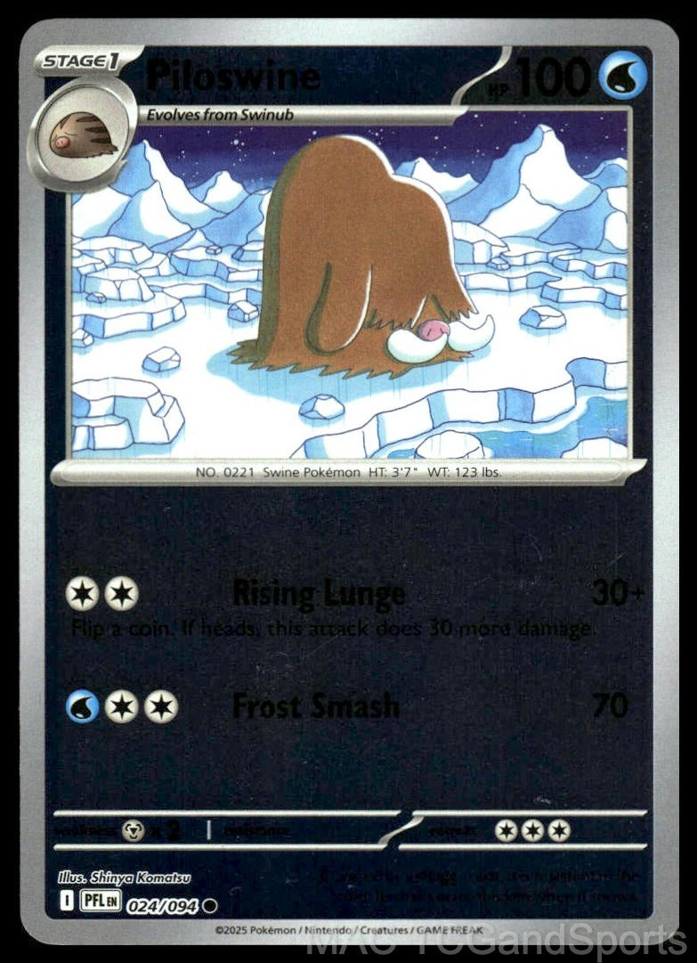 Piloswine 024/094 Reverse Holo