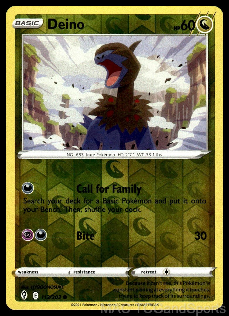 Deino 113/203 Reverse Holo