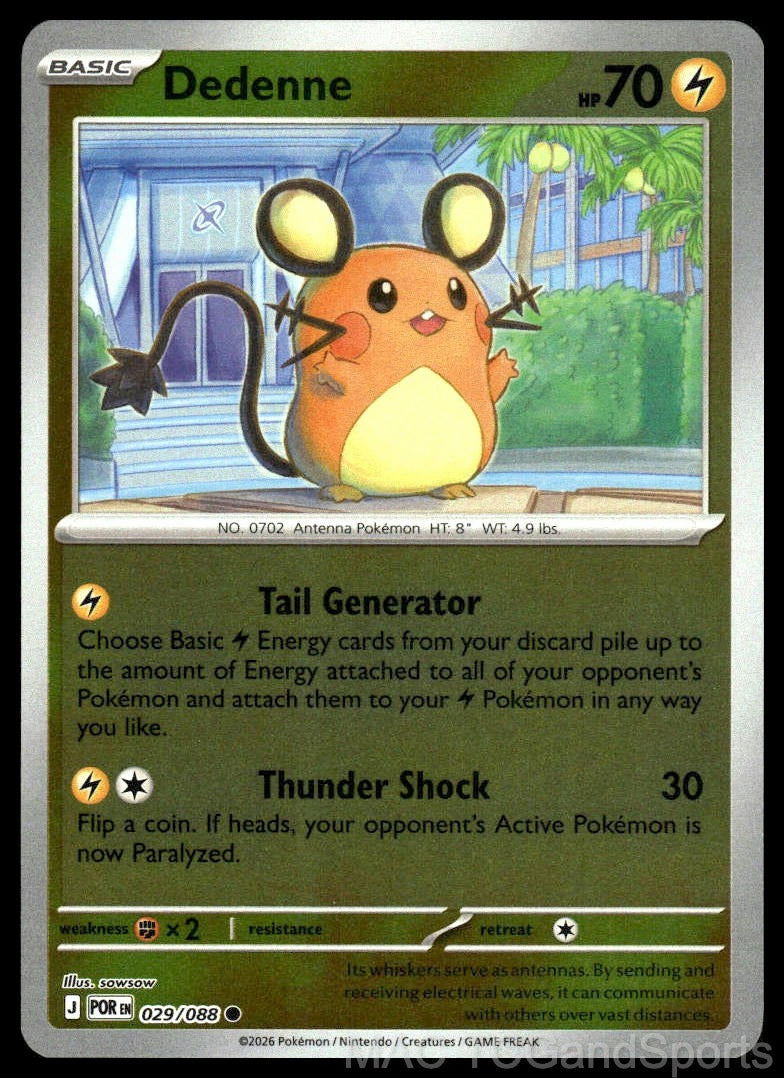 Dedenne 029/088 Reverse Holo