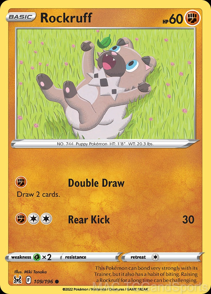 Rockruff 109/196 Reverse Holo