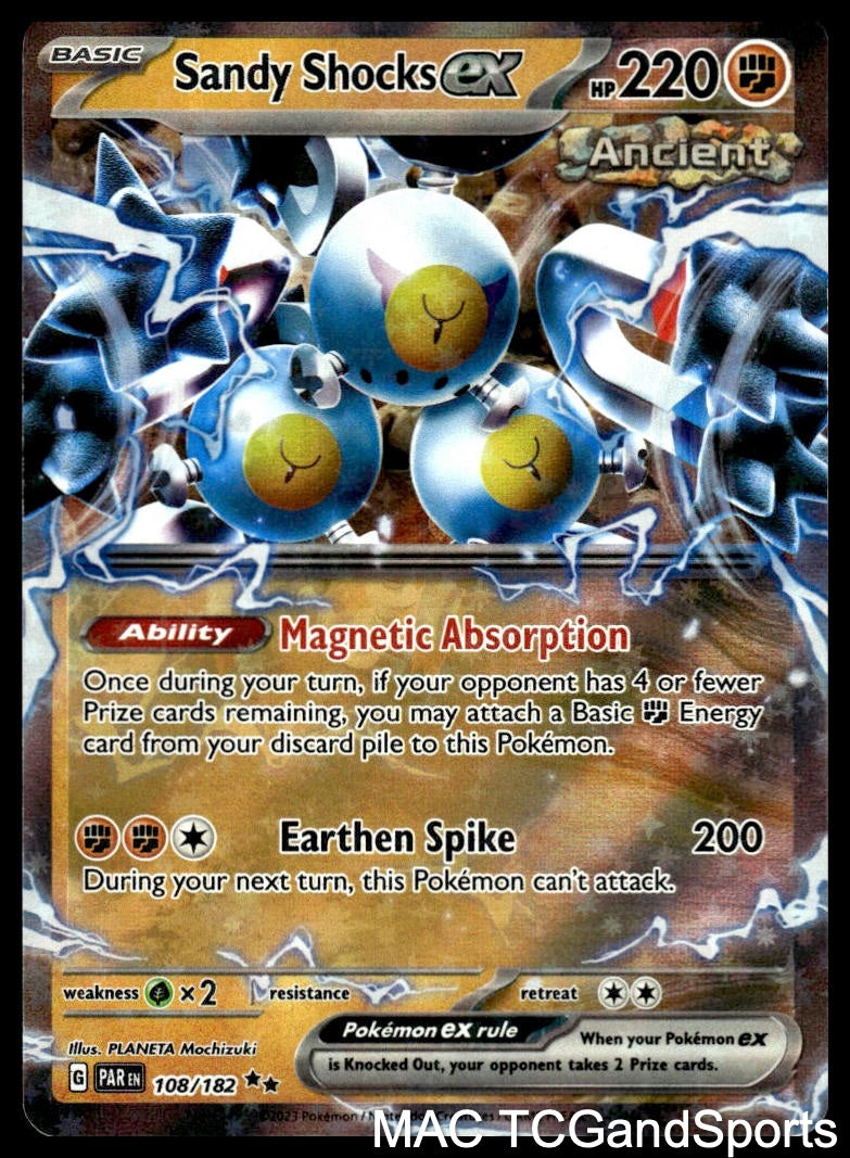 Sandy Shocks ex 108/182 Holo Paradox Rift Pokemon TCG NM