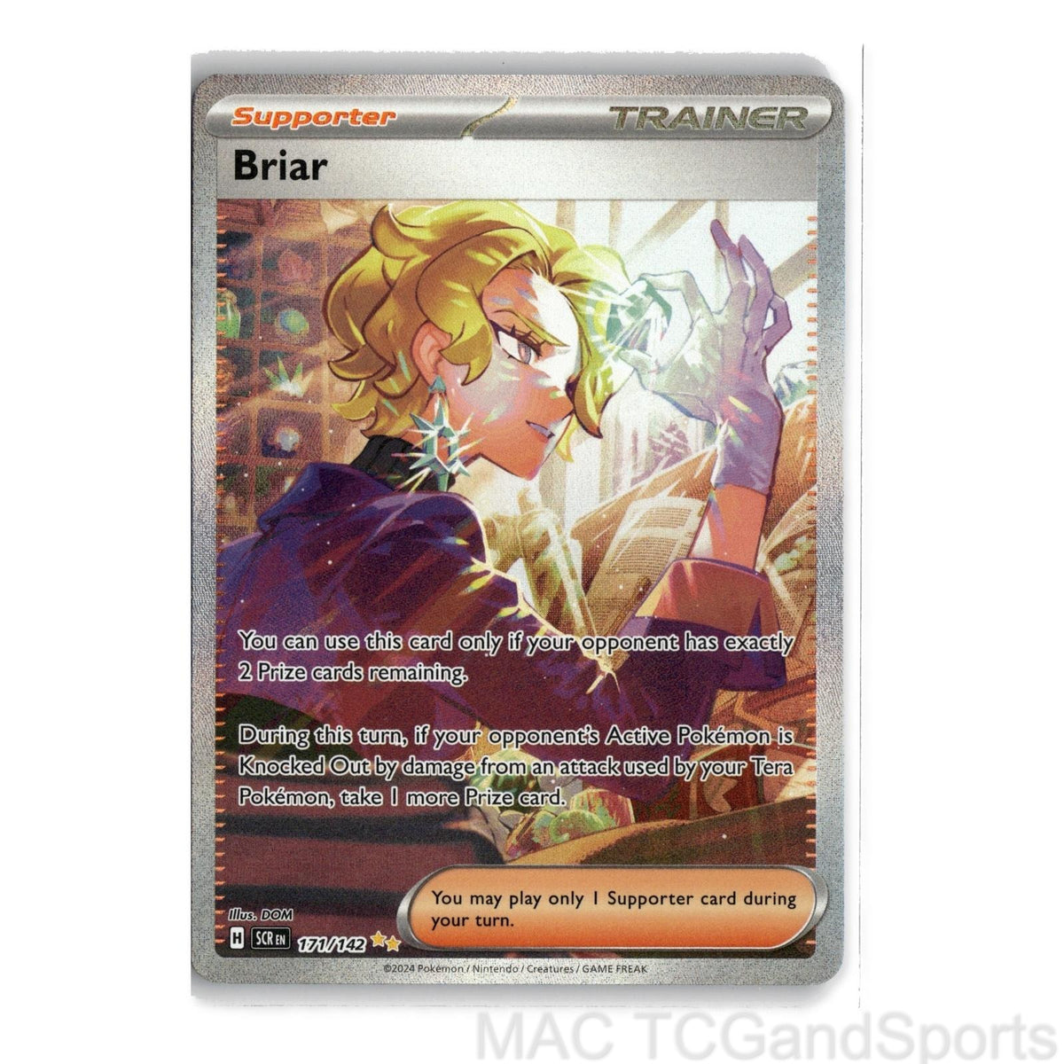 Briar 171/142 Holo Stellar Crown Pokemon TCG NM