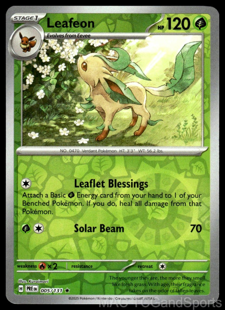 Leafeon 005/131 Reverse Holo