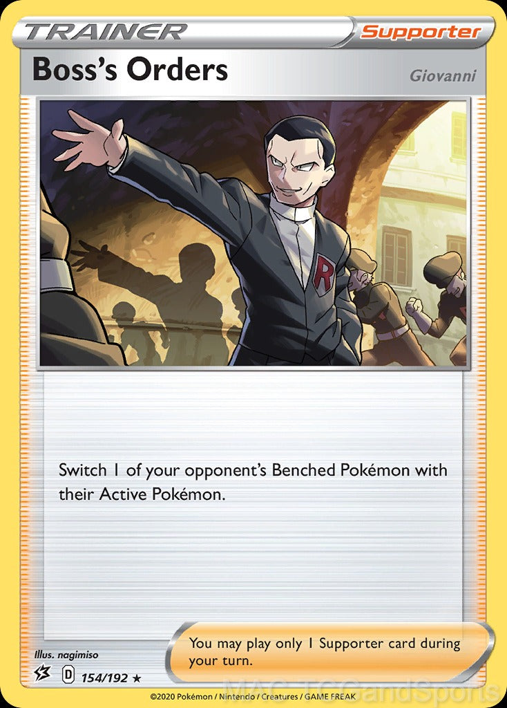 Boss's Orders 154/192 Reverse Holo