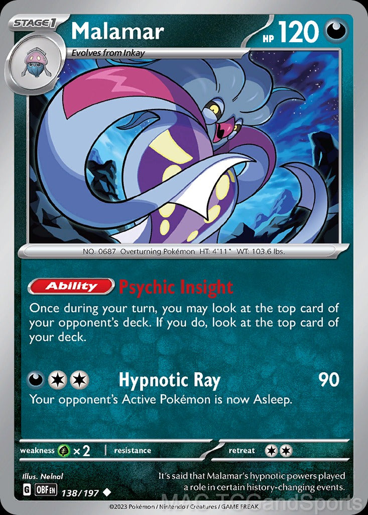 Malamar 138/197 Reverse Holo