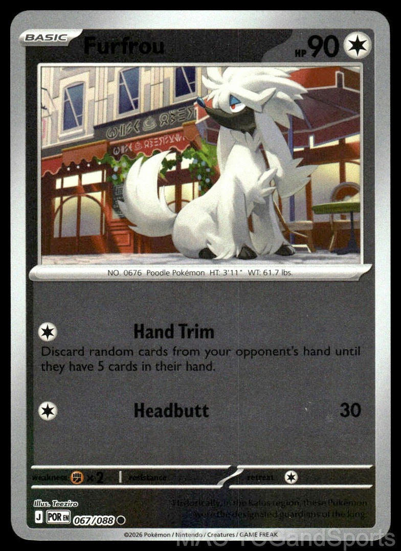 Furfrou 067/088 Reverse Holo