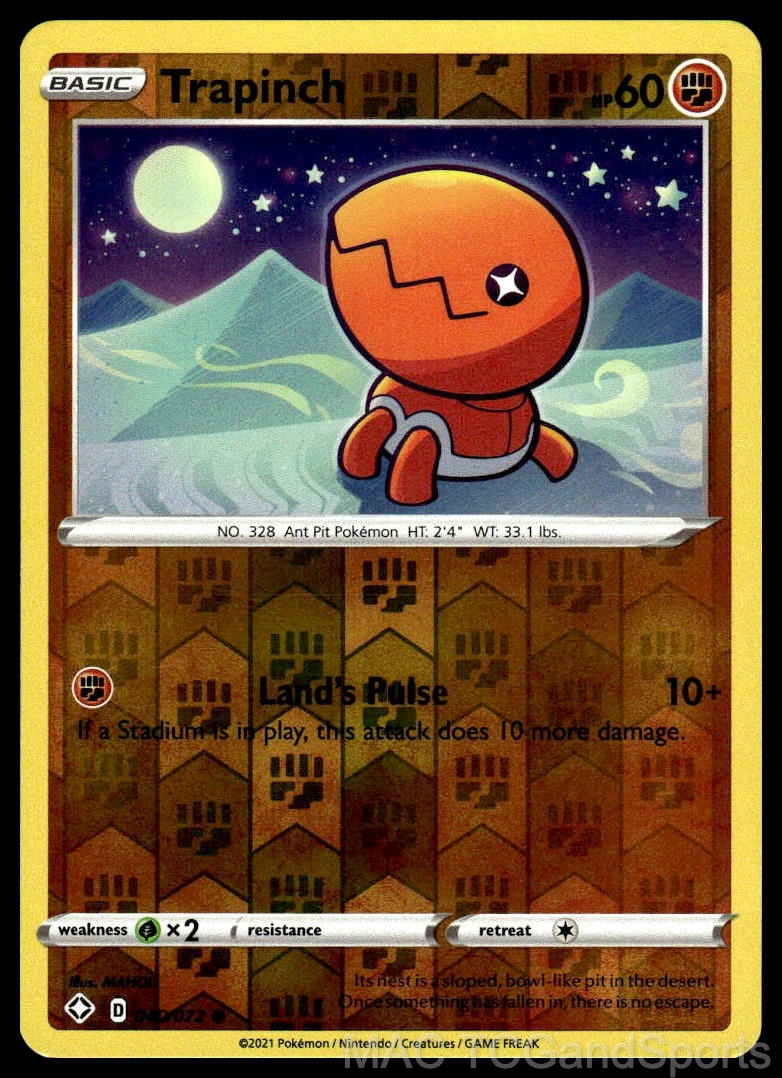 Trapinch 040/072 Reverse Holo